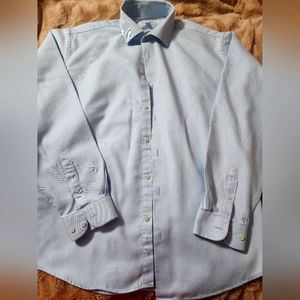 Boys Isaac Mizrahi size 16 dress shirt. Light blue. Like new condition.